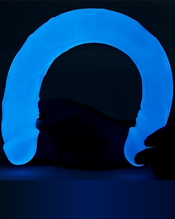 Dildo Doble luminiscente 37 x 3,8 CM