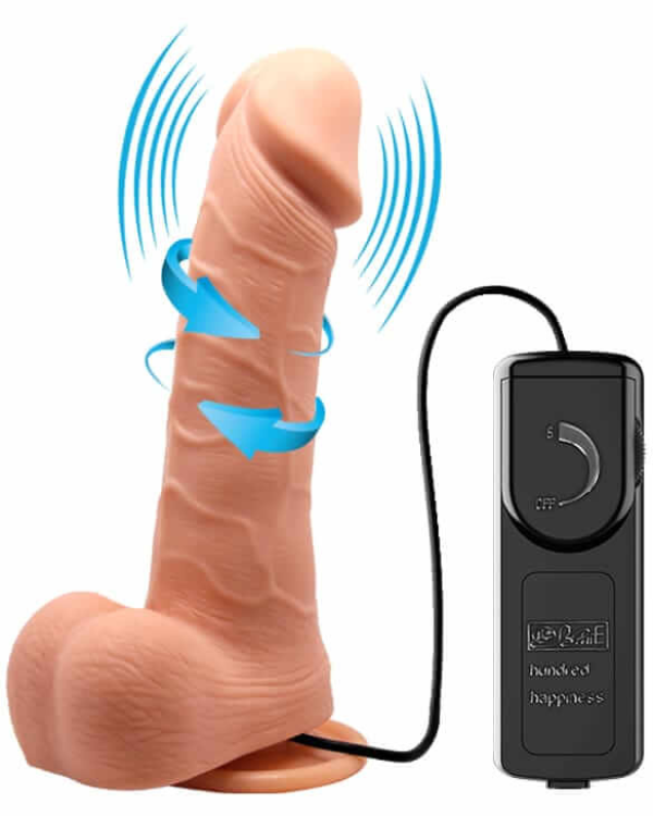 Dildo Con Rotacion 20 x 4.7 CM