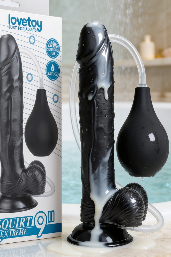 Dildo Eyaculador Squirt 22 x 4,5 CM
