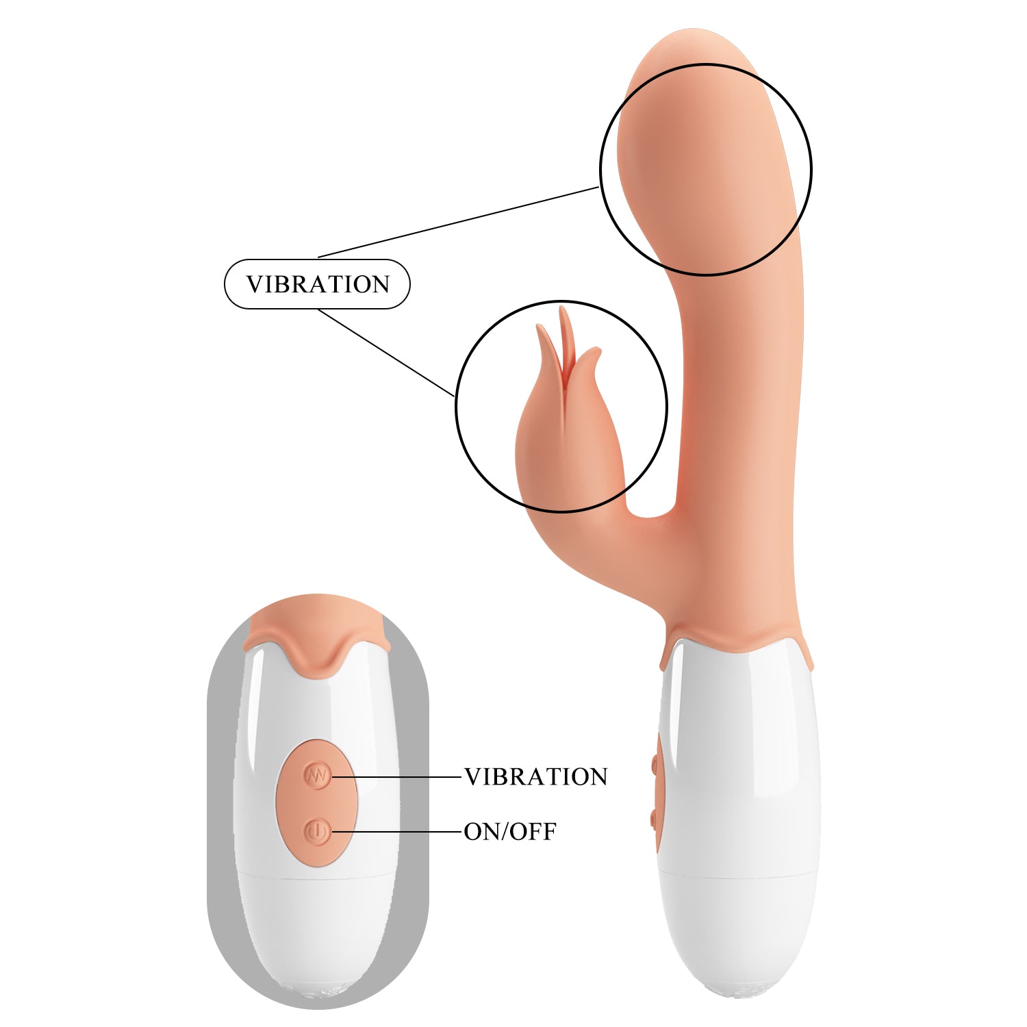 Vibrador Con Estimulador Bloody Mary