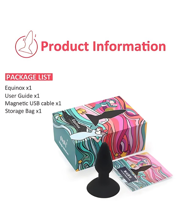 Plug Vibrador Anal Equinox Con Aplicación