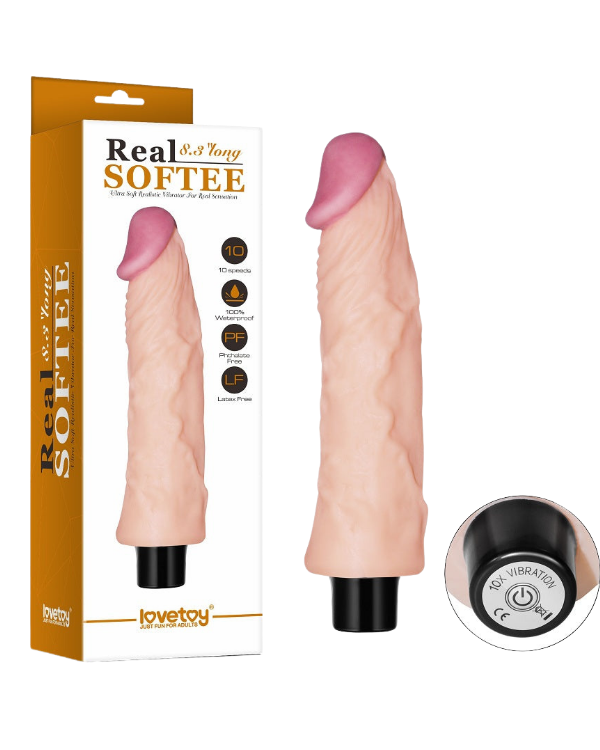 Dildo Vibrador | RealSoftee 22 x 4,3 CM LOVETOY