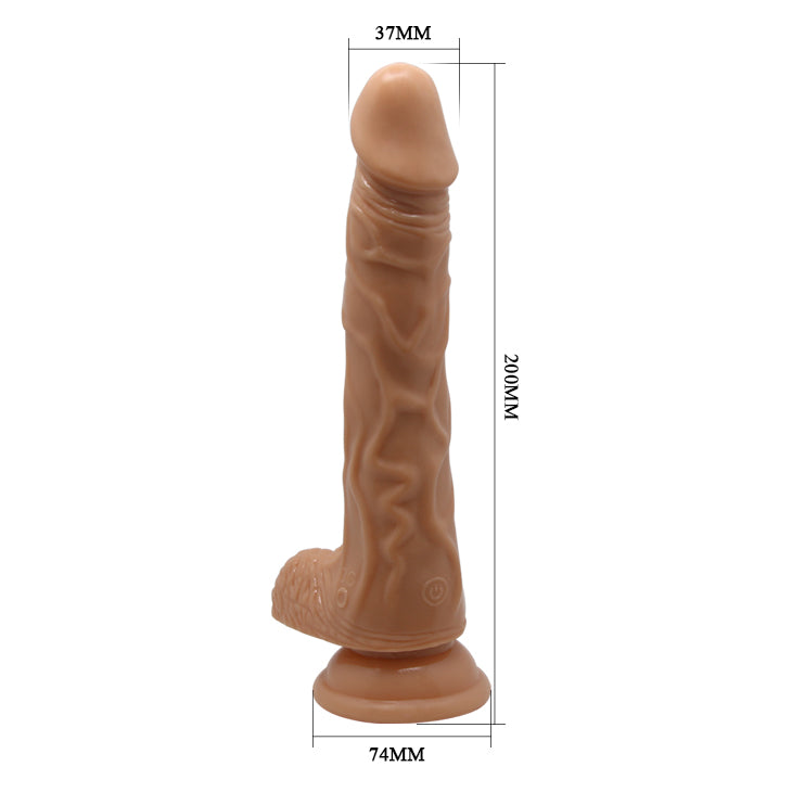 Vibrador Impulsor Con Rotación | Rodach Realista | 20Cm