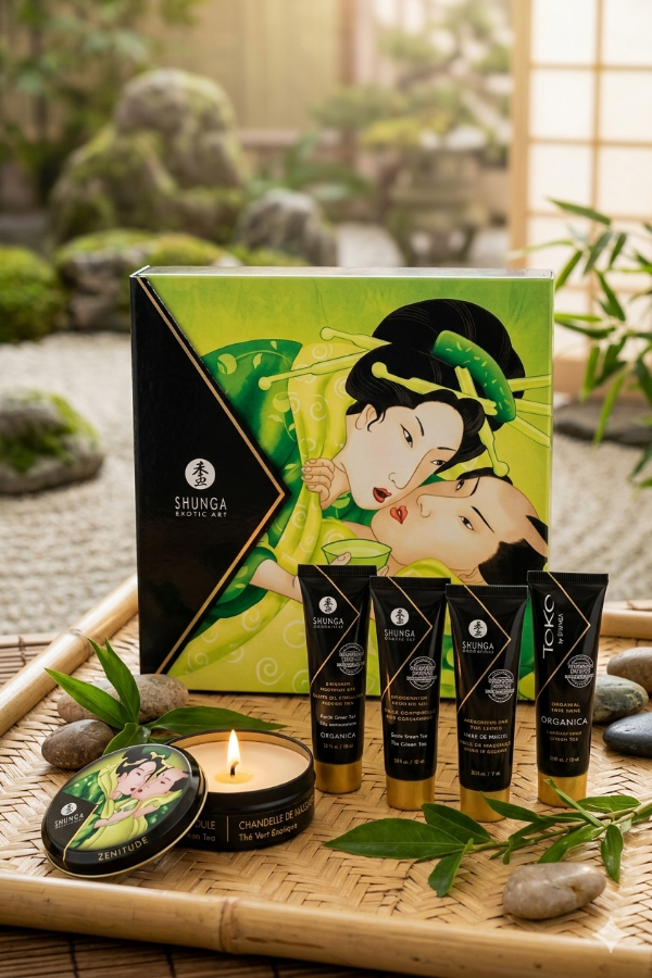 Kit Té Verde Organico Para Sensualidad y Relajación