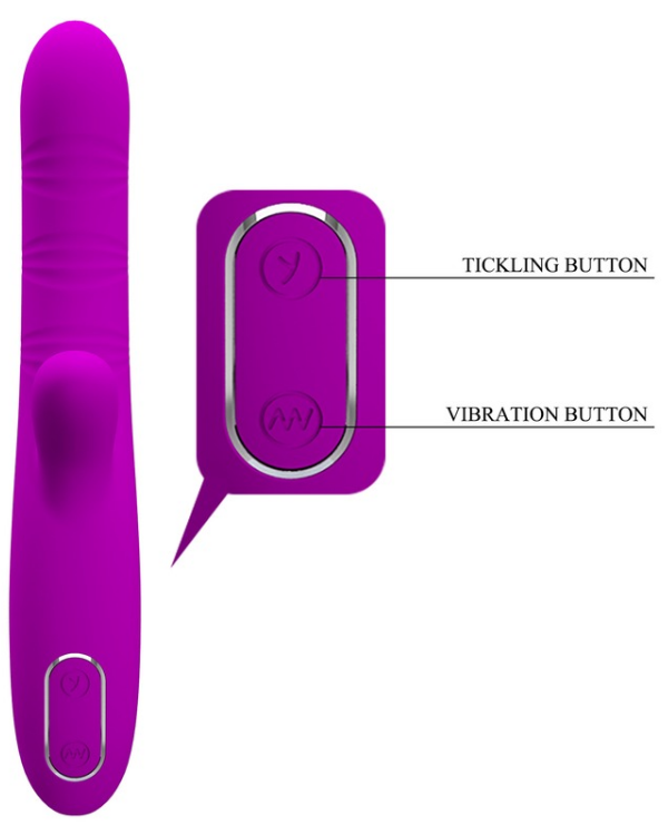 Vibrador Angelique Dual Con Estimulador de Punto G y Clitoris