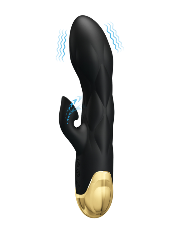 Vibrador Con Succionador Golden Desire