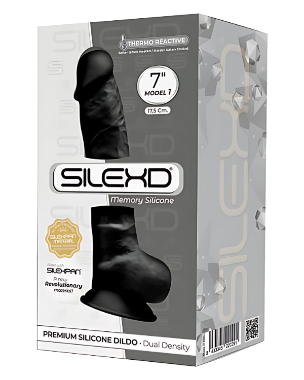 Dildo Black Thermo Reactive 17,5 x 3,8 CM