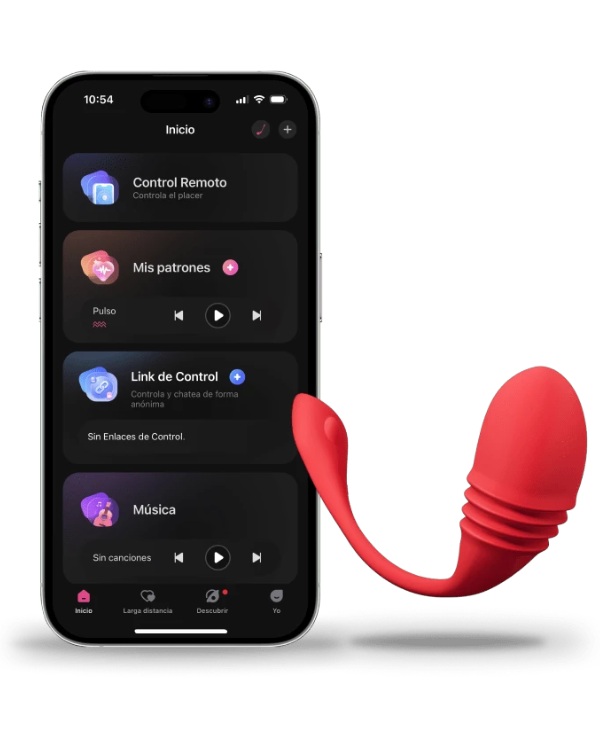 Vibrador Interactivo de Empuje con Control App