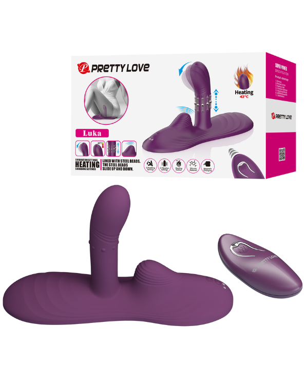 Vibrador Asiento de Silicona con Movimiento, Vibración y Calor