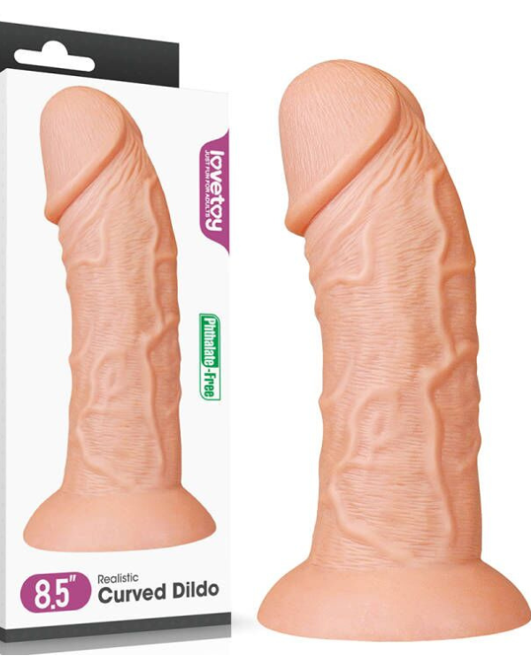 Dildo Curvo Realista 22 x 6.6 CM