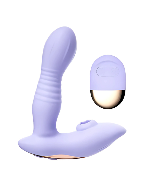 Vibrador de Punto G con Succión Clitorial y Movimiento Interno