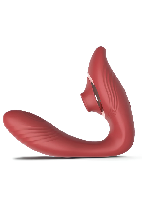 Vibrador Succionador Doble Red Passion