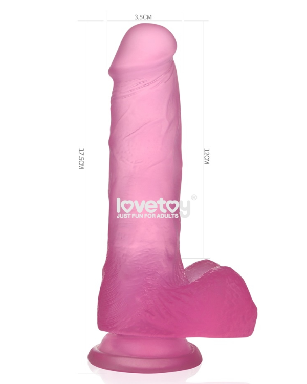 Dildo Jelly Studs 17.7 x 3.5cm