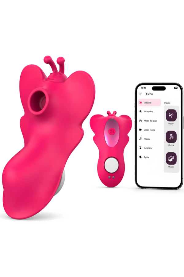 Vibrador Con Succionador Butterfly App