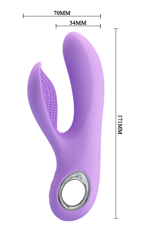 Vibrador Amatista Con Estimulador