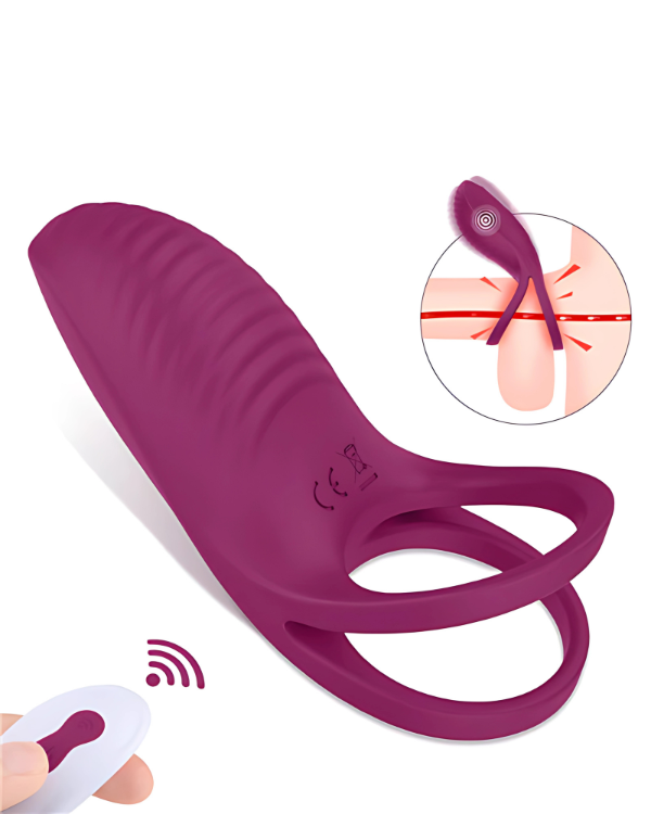Anillo Vibrador Estimulador y Retardante Con Control Remoto