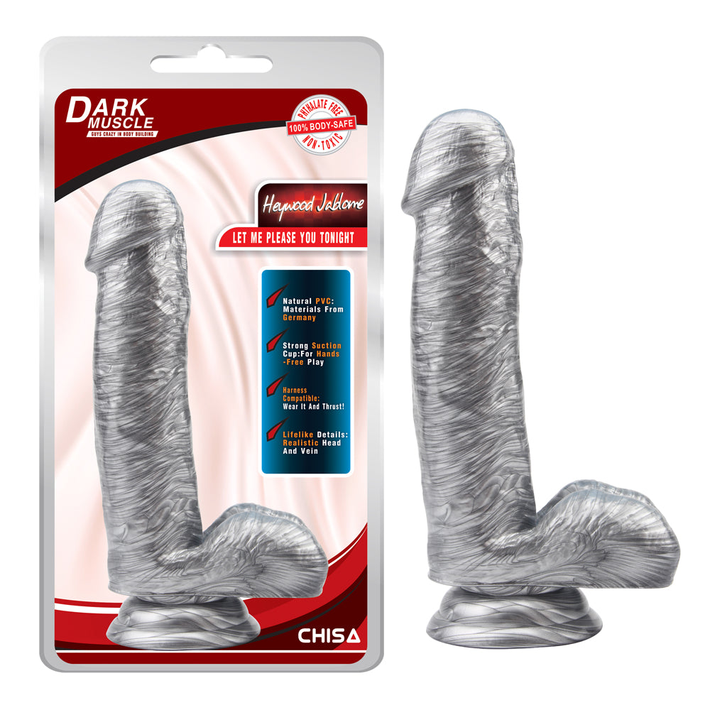 Dildo Exótic Plata Con Ventosa | Heywood 18cm