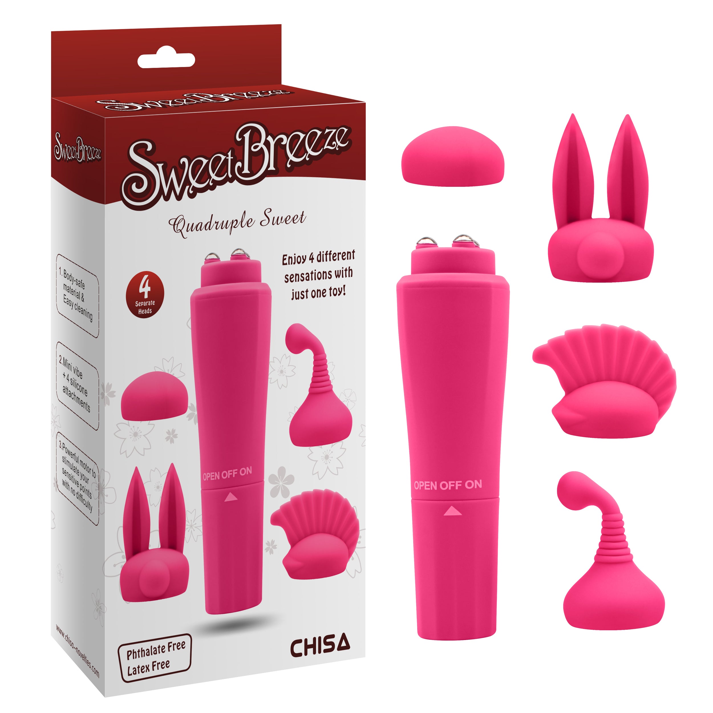 Vibrador Estimulador | Con Cabezales Intercambiables