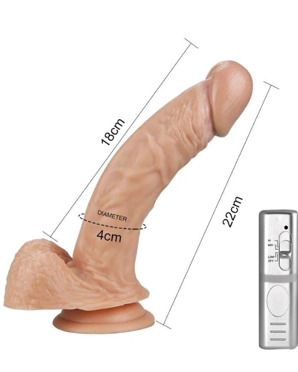 Dildo vibrador Real Extreme 22Cm