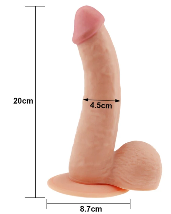Dildo realista The Ultra Soft Dude 20 CM