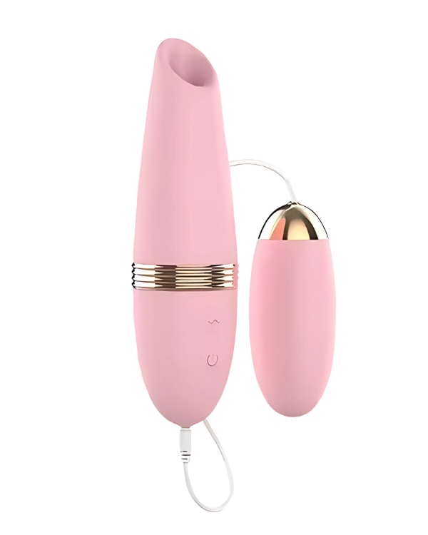Huevo Vibrador + Succionador – Doble Placer en Uno
