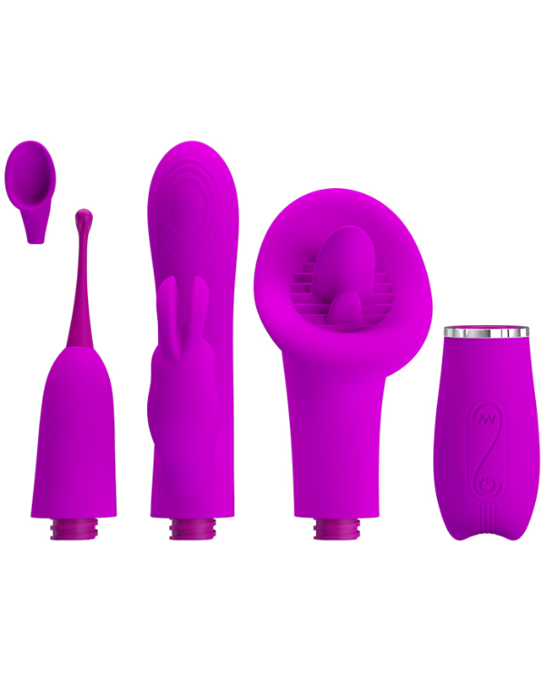 Kit Vibrador Intercambiable: Placer Personalizado para Todos los Gustos