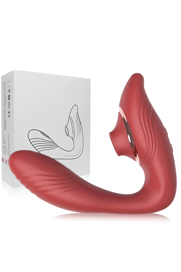 Vibrador Succionador Doble Red Passion