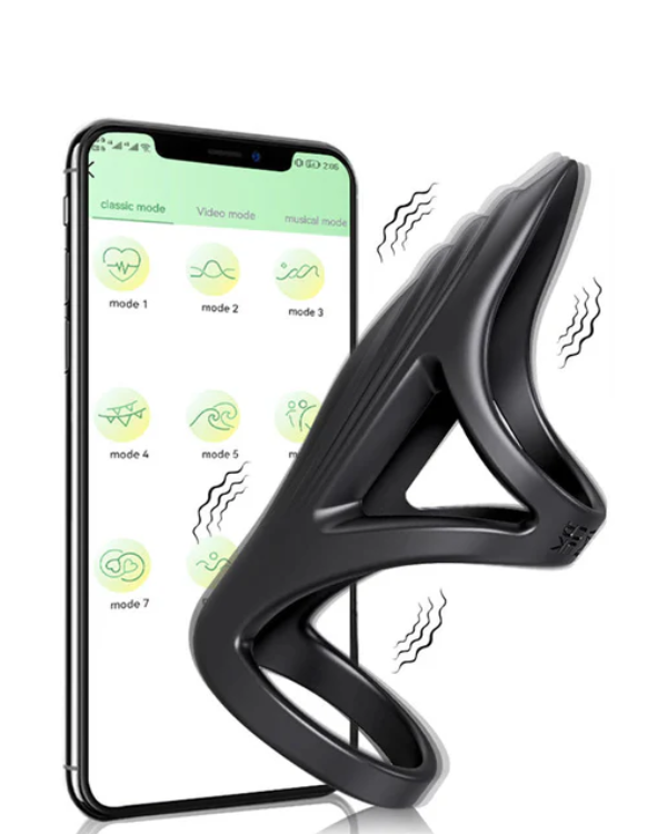 Centinela Anillo Vibrador con App y Doble Estimulación