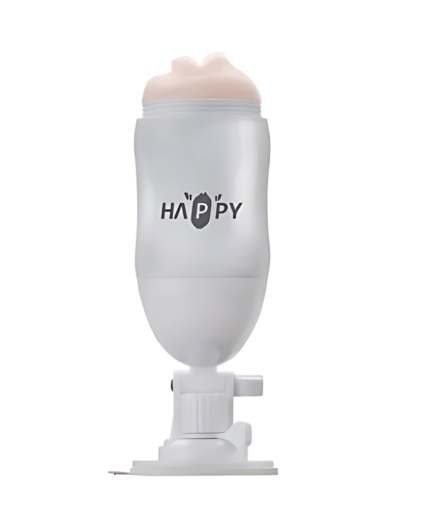 HappyCup Masturbador de Doble Entrada con Vibración y Ventosa