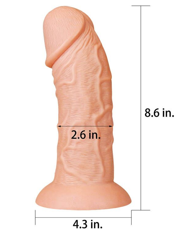 Dildo Curvo Realista 22 x 6.6 CM