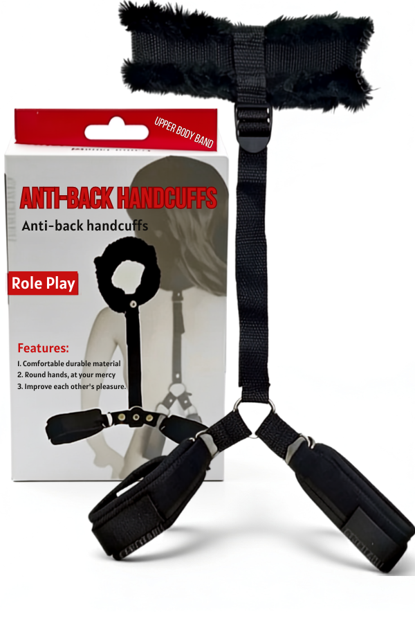 Arnés de Restricción con Collar y Sujeción de Muñecas