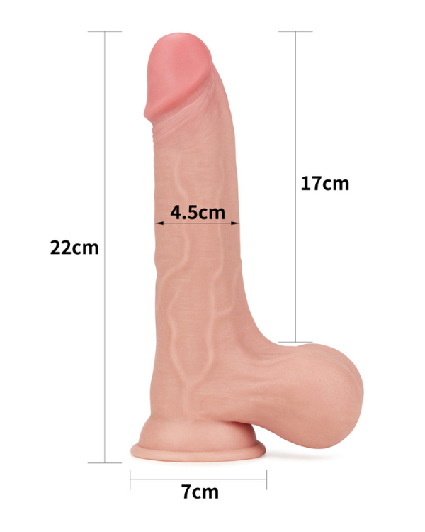 Dildo Realístico Masturbable 22 x 4.5 CM