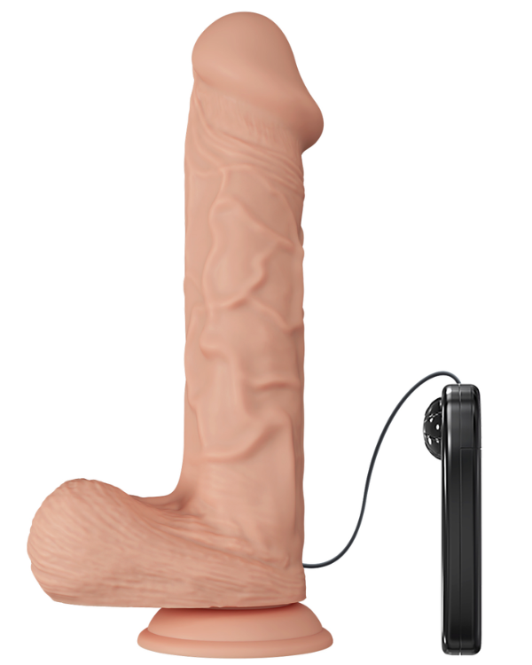 Dildo Con Vibración y Piel Deslizante 26 × 5,5 CM