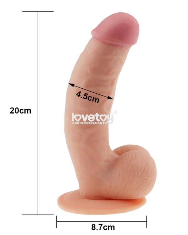 Consolador Ultra Soft Dude 20 x 4,5 CM