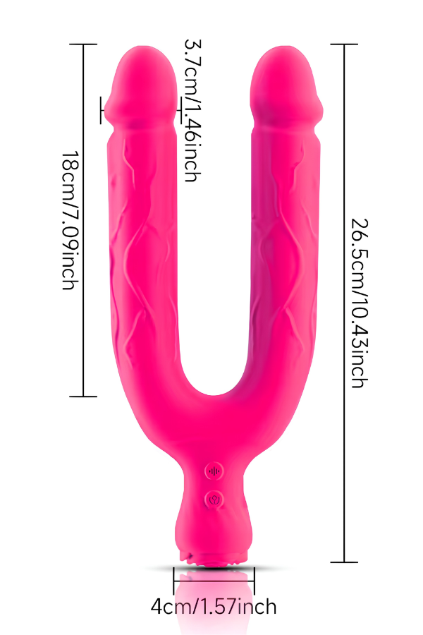 Dildo Vibrador Doble 26,5 x 4 CM