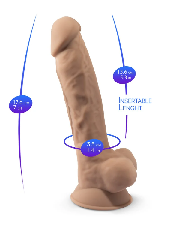 Dildo Realístico Termo Activo SilexD Modelo 1 7