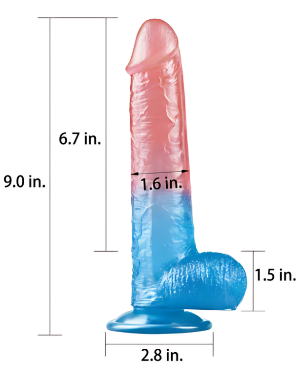Dildo Jelly Studs 23 x 4 CM