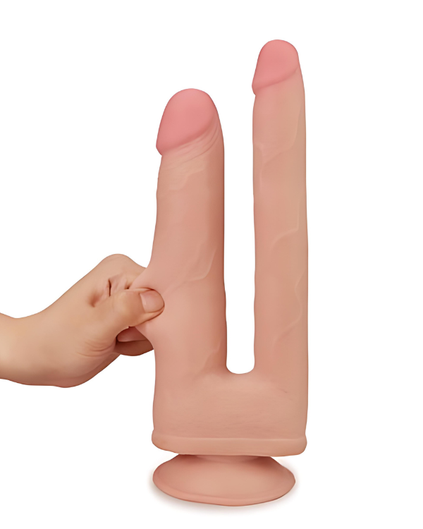 Dildo Piel Deslizable  | Doble Penetración