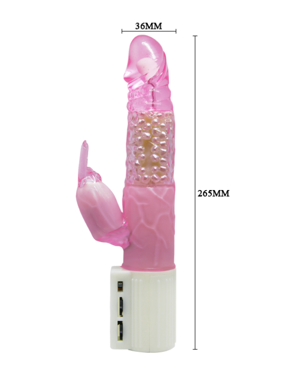 Vibrador Jelly Rabit Rotador 360°