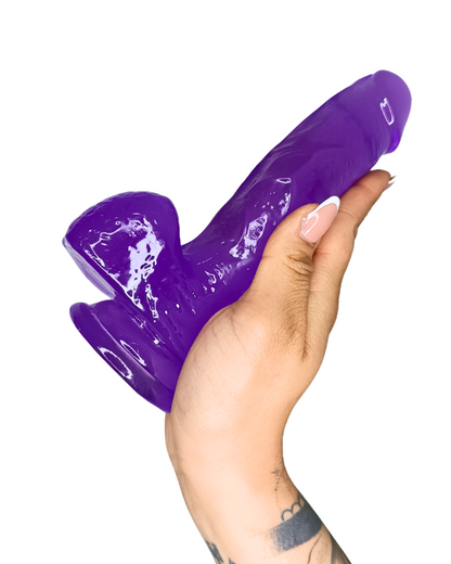 Dildo Purple Jelly Studs