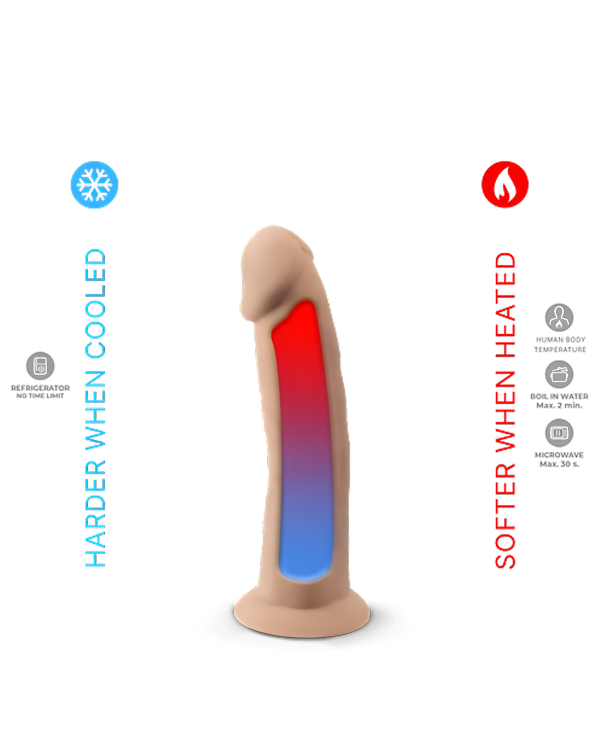 Dildo Realístico Silex D Modelo 2 6" Color Carne Termo Activo