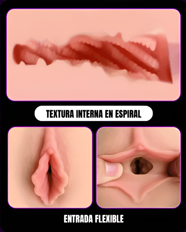 Masturbador Realistico Labios Mariposa