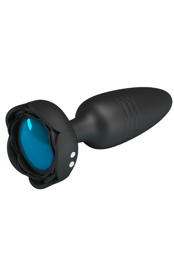 Plug Anal Pretty Love con Luz Led Vibración y Empuje