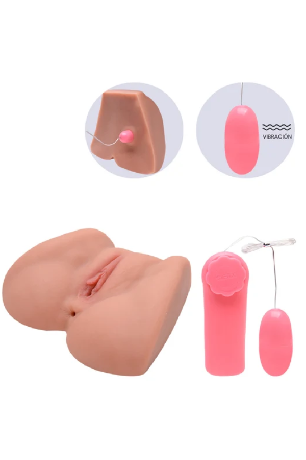 Masturbador Vibrador Realista Vagina y Ano