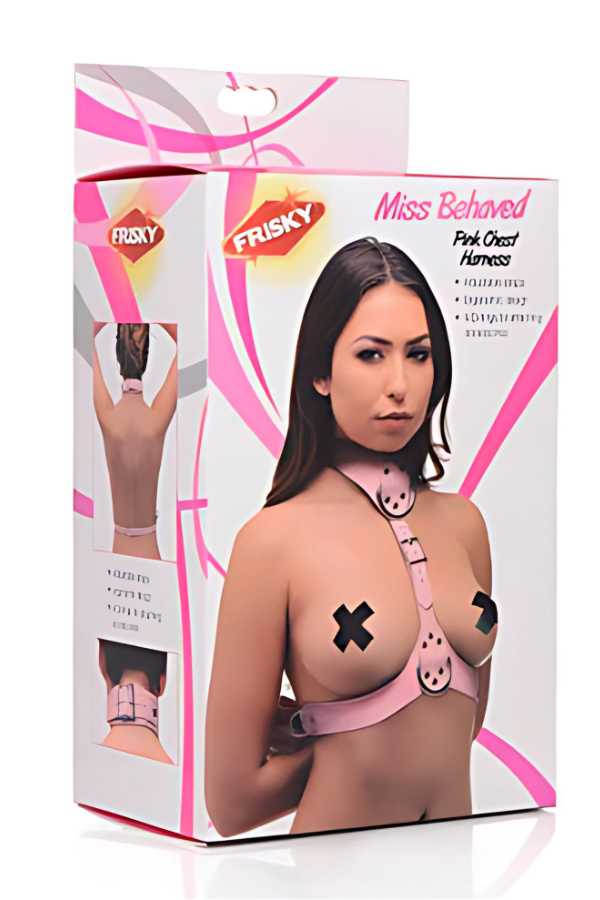 Arnés de Pecho Rosa con Estilo Fetish para Mujer