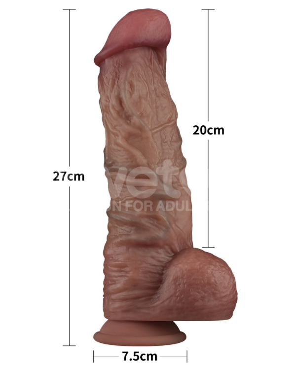 Dildo Nature Cock XXL Doble Capa 26,7 x 8 CM