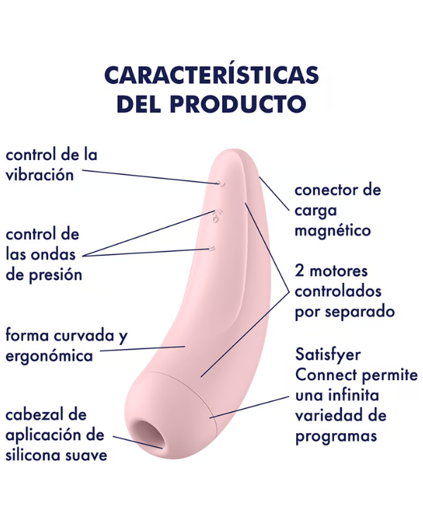 Satisfyer Succionador Vibrador Curvy 2+ Con Aplicación