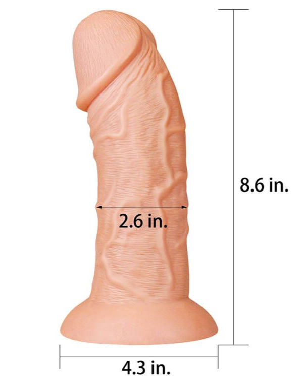 Consolador King Size Realista 22 x 6,6 CM