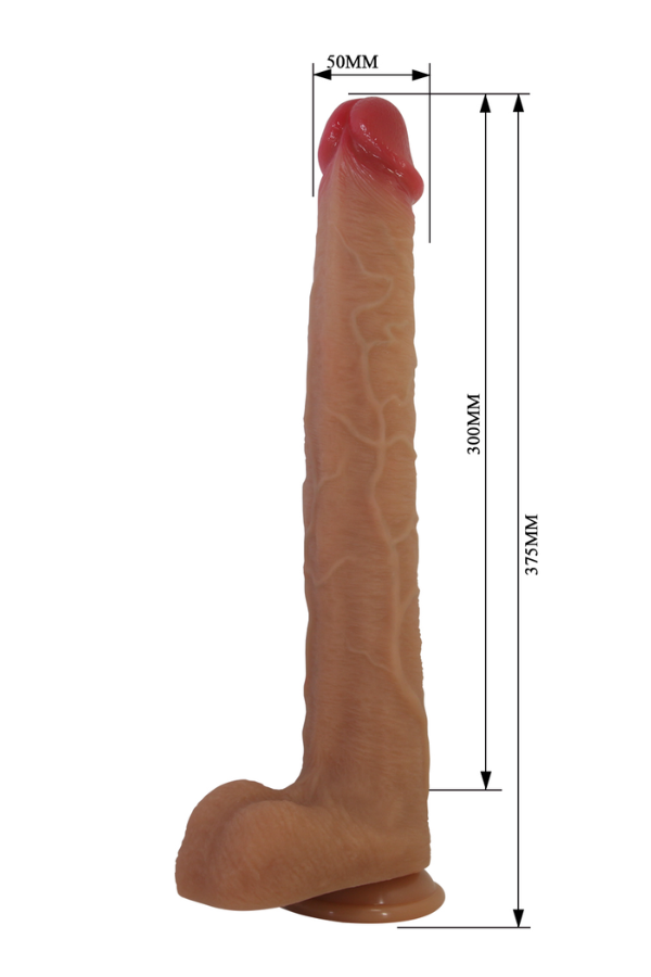 Consolador XXL Torin Plus 37,5 x 5 CM