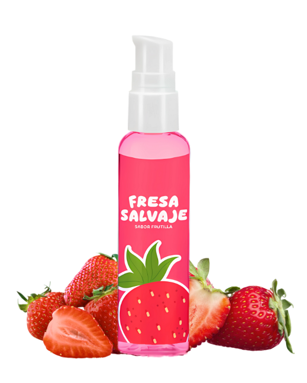 Lubricante Comestible Frutilla con Efecto Calor